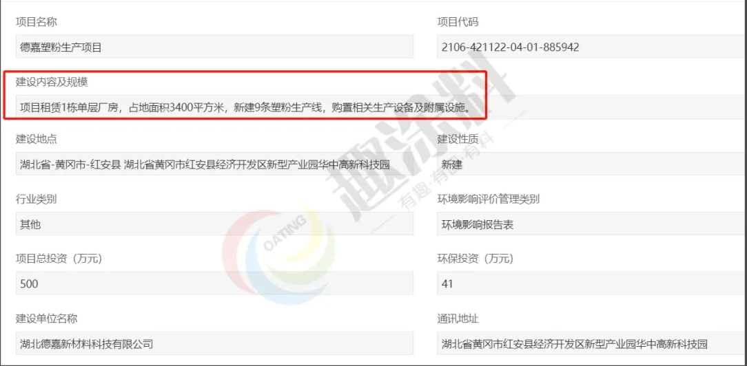 趣涂网：2024年上半年粉末涂料新建项目汇总