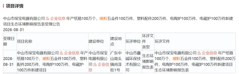 趣涂网：2026年1-8月全国喷粉新建项目汇总
